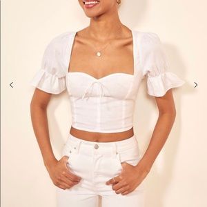 Reformation Capulet Top 0 White
